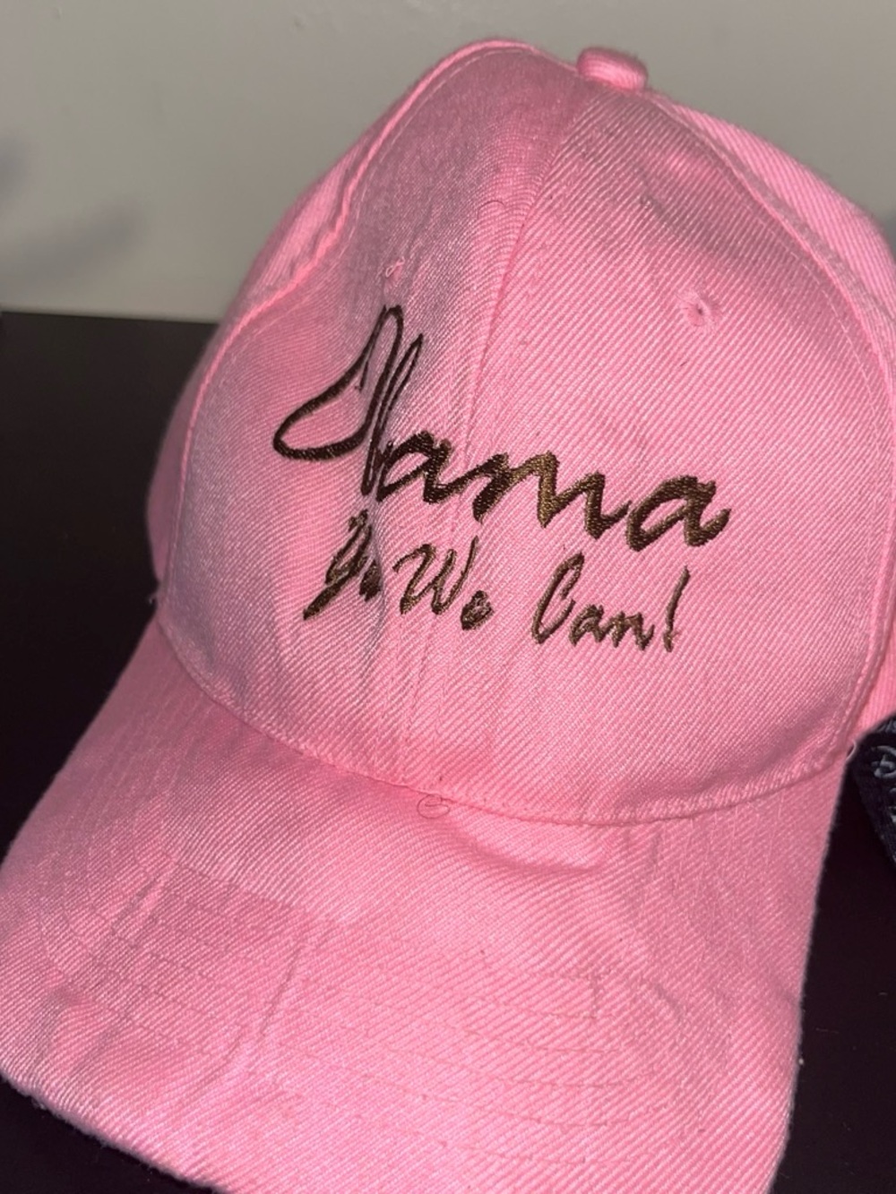 Pink hat